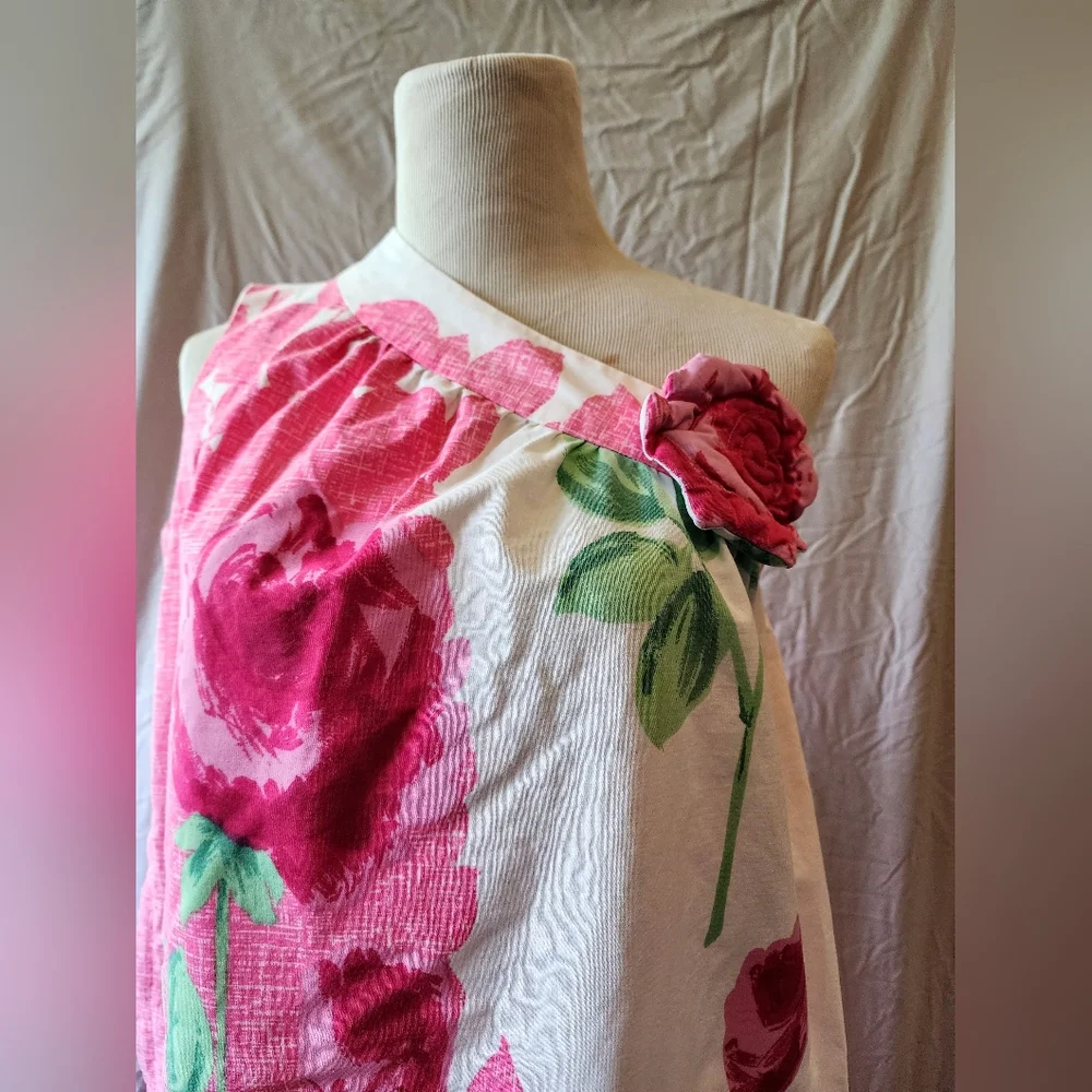 1960's one shoulder summer dress - Picture 3 of 5